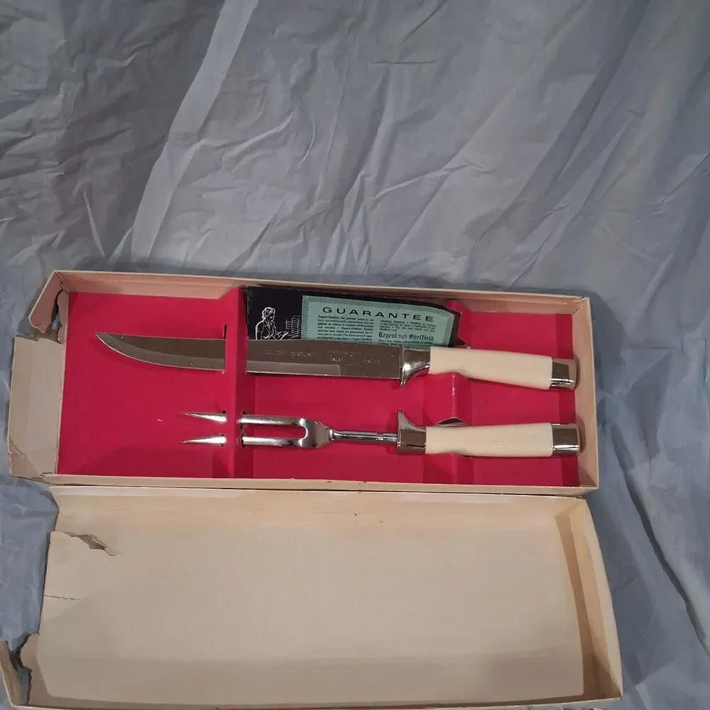 Regent Sheffield Cutlery/Carving Set Forever Sharp England Stainless Steel MCM
